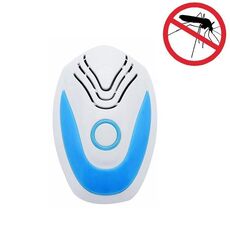 Repellente per zanzare elettronico ad ultrasuoni multifunzionale, tipo di spina: spina americana (azzurro) (azzurro)