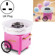 Retro Carrello Mini Cotone Candy Machine, Specificazioni: Regolamento britannico 220 V (rosa)