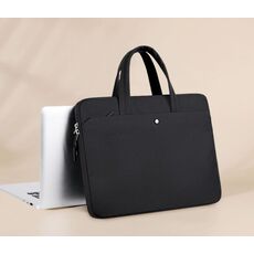 Borsa universale per laptop da 15-15,6 pollici, borsa multifunzionale antiurto per computer, colore: nero