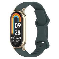 Cinturino per orologio in silicone con fibbia a farfalla da 12 mm (verde scuro)