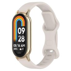 Cinturino per orologio in silicone con fibbia a farfalla da 12 mm (albicocca)