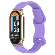 Cinturino per orologio in silicone con fibbia a farfalla da 12 mm (viola)