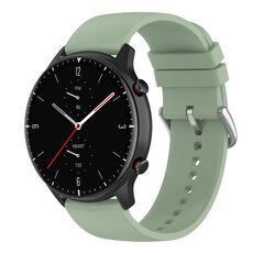 Cinturino per orologio in silicone con coda tonda da 22 mm (verde)