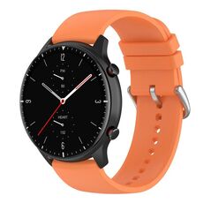 Cinturino per orologio in silicone con coda tonda da 22 mm (arancione)