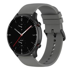 Cinturino per orologio in silicone con punta tonda da 22 mm (grigio scuro)