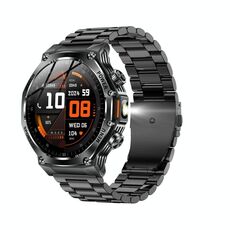 AK82 BT Call Smart Watch, supporta ossigeno nel sangue / pressione sanguigna / frequenza cardiaca / monitoraggio della salute sportiva (acciaio grigio siderale)