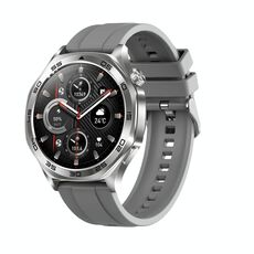 AK83 BT Call Smart Watch, supporta la pressione sanguigna / frequenza cardiaca / monitoraggio della salute sportiva (silicone grigio acciaio)