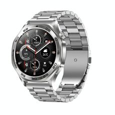 AK83 BT Call Smart Watch, supporta la pressione sanguigna / frequenza cardiaca / monitoraggio della salute sportiva (acciaio a 3 grani)
