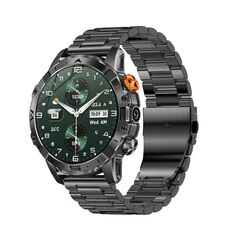 Smartwatch BH11 4G LTE Android 8.1, 2 GB + 16 GB, Unisoc 8541 Quad Core, supporta frequenza cardiaca / ossigeno nel sangue (acciaio nero)