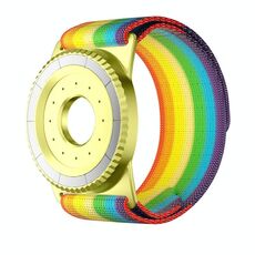 Supporto per telefono con aromaterapia MagSafe, cinturino sportivo (oro + arcobaleno)