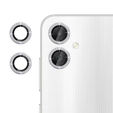 Per Samsung Galaxy A05 Klebol - Protezione individuale per obiettivo fotocamera con anello di diamanti (argento)
