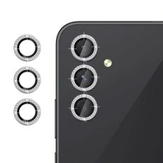 Per Samsung Galaxy A54 5G Klebol - Protezione individuale per obiettivo fotocamera con anello di diamanti (argento)