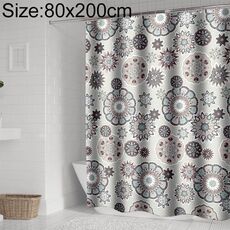 Tende da doccia Bohemian Mandala Tenda da bagno geometrica impermeabile da bagno, dimensioni: 80x200cm