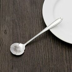 Cucchiaio da caffè creativo da 3 pezzi in acciaio inossidabile per uso domestico, cucchiaio da caffè, stile: cucchiaio da fiori viola