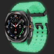 Cinturino in silicone con doppia fibbia e pois colorati per Samsung Galaxy Watch Ultra 47mm (trasparente e luminoso)