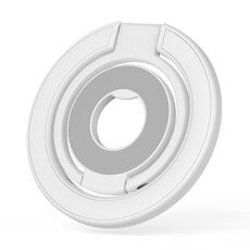 Supporto magnetico per telefono ad anello MagSafe a tripla piegatura e doppia faccia (bianco)
