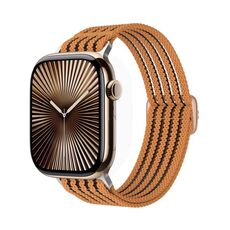 Cinturino per Apple Watch da 42 mm / 41 mm / 40 mm / 38 mm in nylon traspirante con intreccio a filo (arancione)