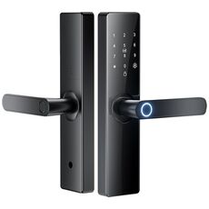 Serratura elettronica con impronta digitale e password Z17 Tuya Smart WiFi, dimensioni del corpo della serratura: 14,7 cm (nero)