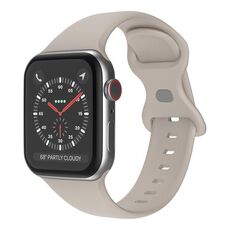Cinturino in silicone con fibbia a farfalla xDfind per Apple Watch 46 mm / 49 mm / 45 mm / 44 mm (grigio roccia)
