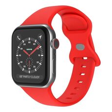 Cinturino in silicone con fibbia a farfalla xDfind per Apple Watch 46 mm / 49 mm / 45 mm / 44 mm (rosso)