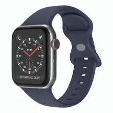 Cinturino in silicone con fibbia a farfalla xDfind per Apple Watch 46 mm / 49 mm / 45 mm / 44 mm (blu scuro)