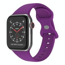 Cinturino in silicone con fibbia a farfalla xDfind per Apple Watch 46 mm / 49 mm / 45 mm / 44 mm (viola)