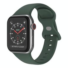 Cinturino in silicone con fibbia a farfalla xDfind per Apple Watch 46 mm / 49 mm / 45 mm / 44 mm (verde scuro)