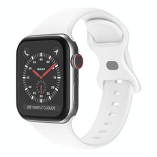 Cinturino in silicone con fibbia a farfalla xDfind per Apple Watch 42 mm / 41 mm / 40 mm / 38 mm (bianco)