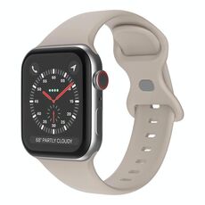 Cinturino in silicone con fibbia a farfalla xDfind per Apple Watch 42 mm / 41 mm / 40 mm / 38 mm (grigio roccia)