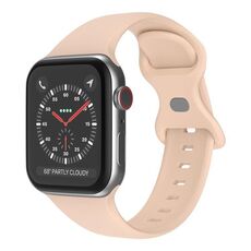 Cinturino in silicone con fibbia a farfalla xDfind per Apple Watch 42 mm / 41 mm / 40 mm / 38 mm (rosa sabbia)