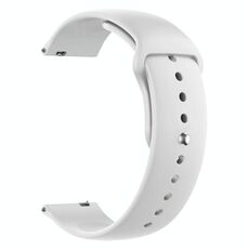 Cinturino per orologio in silicone Pure Color xDfind da 22 mm (bianco)