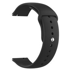 Cinturino per orologio in silicone Pure Color xDfind da 22 mm (nero)
