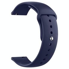 Cinturino per orologio in silicone Pure Color xDfind da 22 mm (blu scuro)