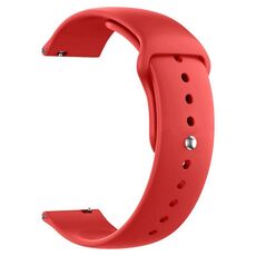 Cinturino per orologio in silicone Pure Color xDfind da 22 mm (rosso)