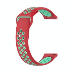 Cinturino per orologio in silicone bicolore xDfind da 20 mm (rosso menta verde)