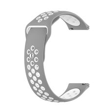 Cinturino per orologio in silicone bicolore xDfind da 20 mm (grigio bianco)