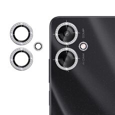 Per Redmi 13C 5G Klebol - Protezione per obiettivo fotocamera individuale con anello di diamanti (argento)