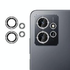 Per Redmi Note 12 4G Klebol - Protezione per obiettivo fotocamera individuale con anello di diamanti (nero)