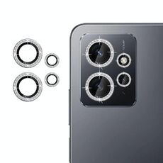 Per Redmi Note 12 4G Klebol - Protezione per obiettivo fotocamera individuale con anello di diamanti (argento)