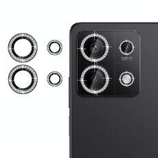 Per Redmi Note 13 4G Klebol - Protezione per obiettivo fotocamera individuale con anello di diamanti (nero)