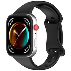 Cinturino in silicone con fibbia a farfalla per Huawei Watch Fit 4 Slim (nero)