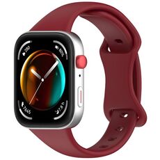 Cinturino in silicone con fibbia a farfalla per Huawei Watch Fit 4 Slim (rosso vino)