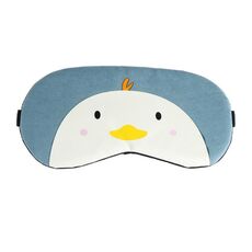 Cartoon Animal Cute Sleep Maschera per gli occhi Copertura per ombretto Massaggio Relax Maschera per gli occhi (Pulcino blu scuro)