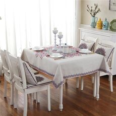 Tovaglia in lino motivo retrò per cena Decorazioni per la casa Tovaglia antipolvere, dimensioni: 140x200cm (pavone)