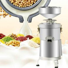 100 / 1100W Raffinatore per uso domestico in acciaio inossidabile Separazione di liquami di grande capacità Macchina per tofu al latte di soia macinata fresca, spina CN (argento)