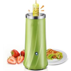 Automatico Multifunzionale Rotolo di rotolo dell'uovo elettrico della caldaia dell'olloletta della caldaia della macchina da colazione dell'ollo strumento dell'uovo (verde)