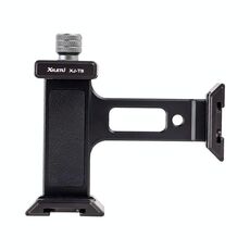 Supporto per telefono in metallo XILETU XJ-T8 con foro per vite da 1/4 di pollice e base compatibile con Arca-Swiss (nero)