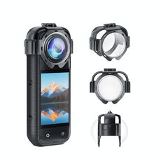 Per la protezione antiappannamento a scatto dell'obiettivo Insta360 X5, copertura in vetro resistente