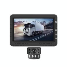 Display digitale wireless HD da 4,3 pollici per retromarcia, controllo centrale dell'auto, tutto in uno, specifiche: con supporto per targa corto, Europa