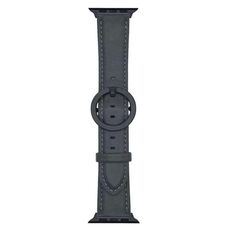 Cinturino in pelle con fibbia rotonda xDfind per Apple Watch da 46 mm / 49 mm / 45 mm / 44 mm (marrone turchese)